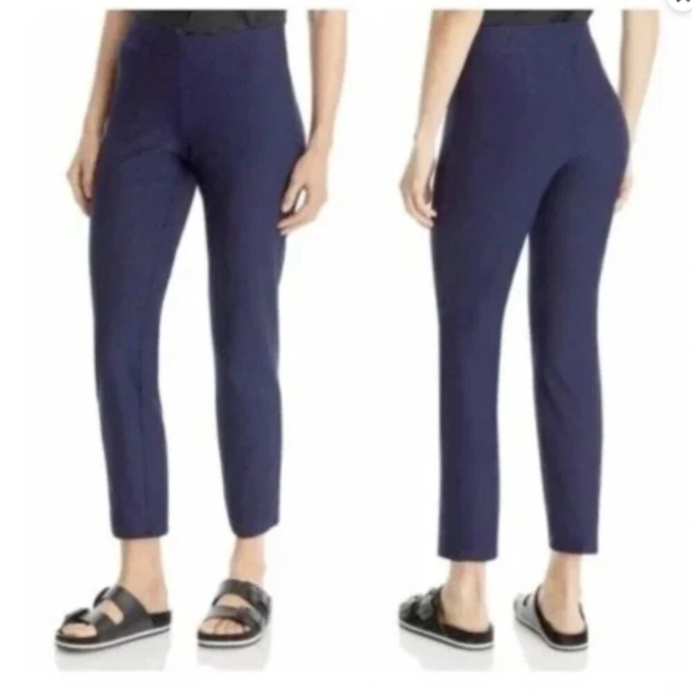 Eileen Fisher Navy viscose Pull on stretch pants (1522)